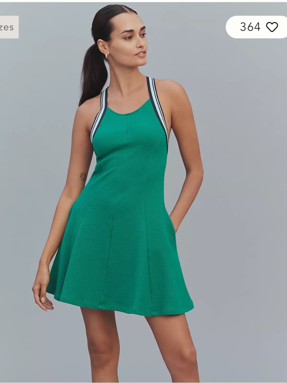 Anthropologie Daily Practice Crisscross-Back Swing Mini Dress